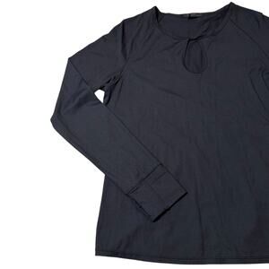 Greyson Tulia Top Long Sleeve Performance Stretch Thumbholes Keyhole Neck XL